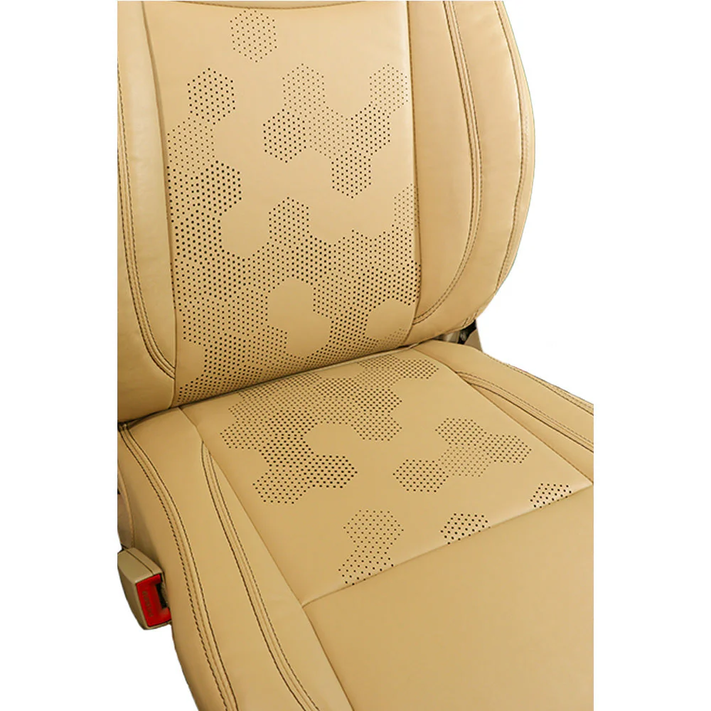 Nappa PR HEX Art Leather Car Seat Cover For Toyota Altis - Image 7
