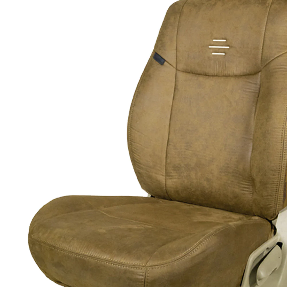 Nubuck Patina Leather Feel Fabric Car Seat Cover For Chevrolet Beat - Image 5