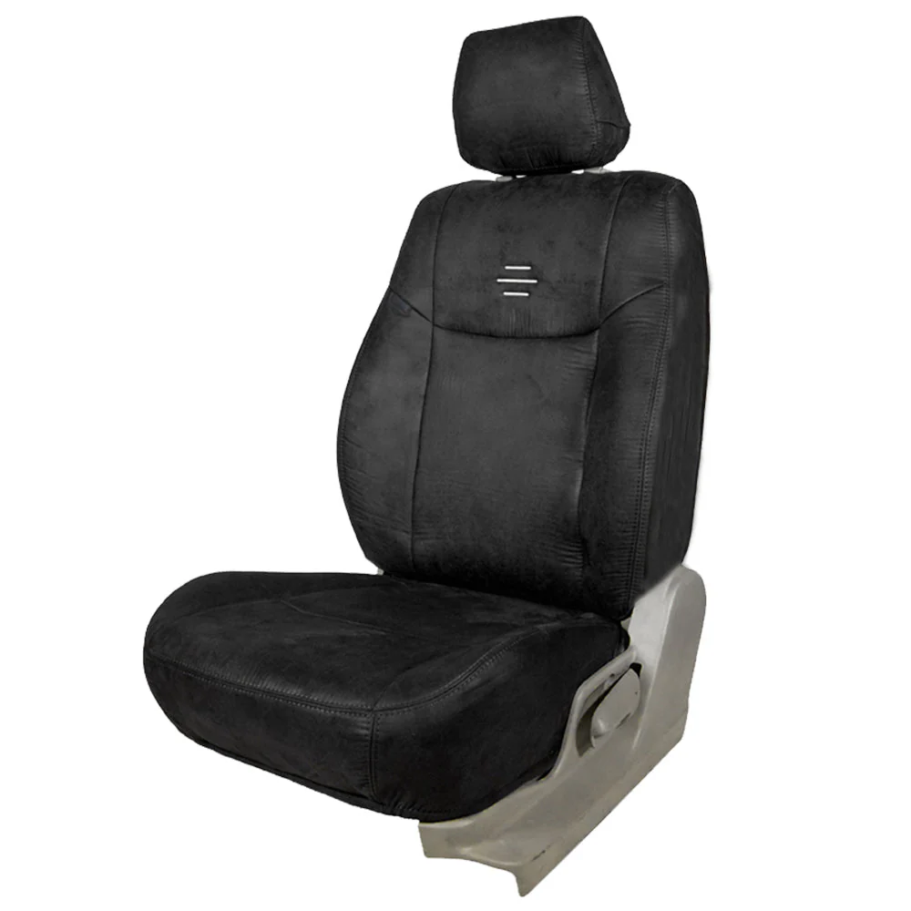 Nubuck Patina Leather Feel Fabric Car Seat Cover For Mahindra Bolero Neo - Image 5