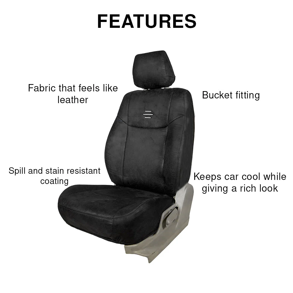 Patina Bucket Fit Leather Feel Fabric Car Seat Cover For Maruti grand vitara - Image 9