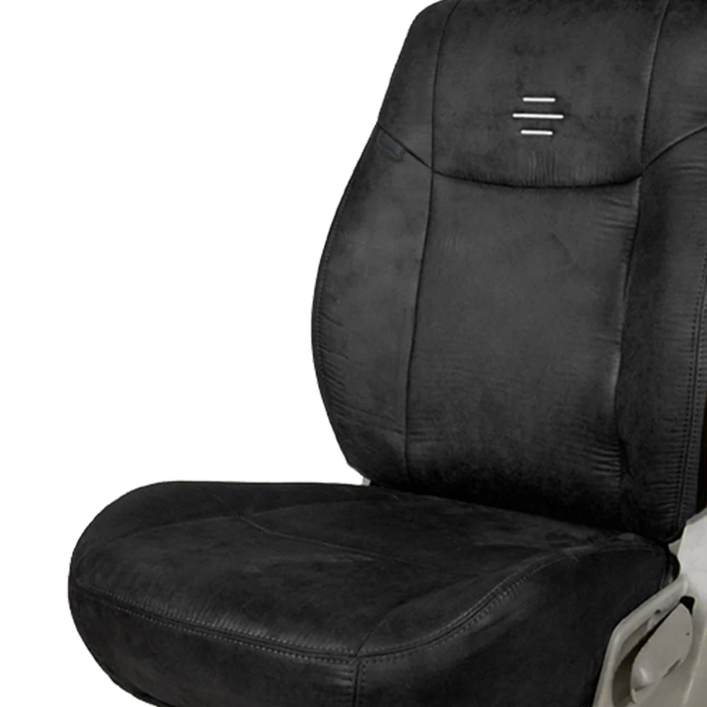 Nubuck Patina Leather Feel Fabric Car Seat Cover For Mahindra XUV500 - Image 3