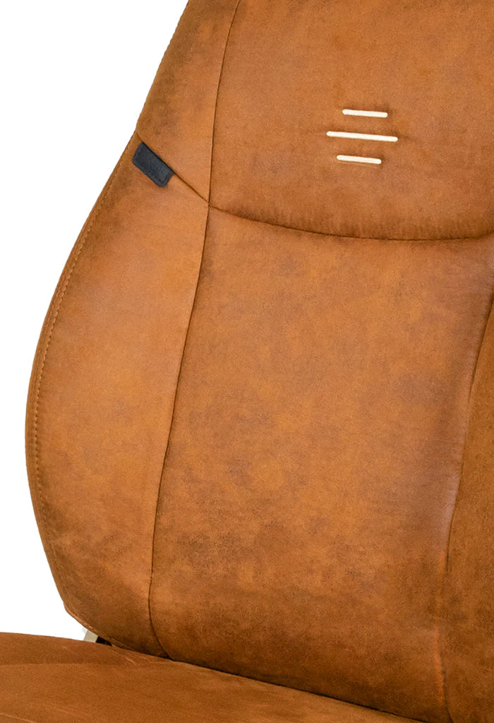 Nubuck Patina Leather Feel Fabric Car Seat Cover Tan For Toyota Urban Cruiser - Image 2