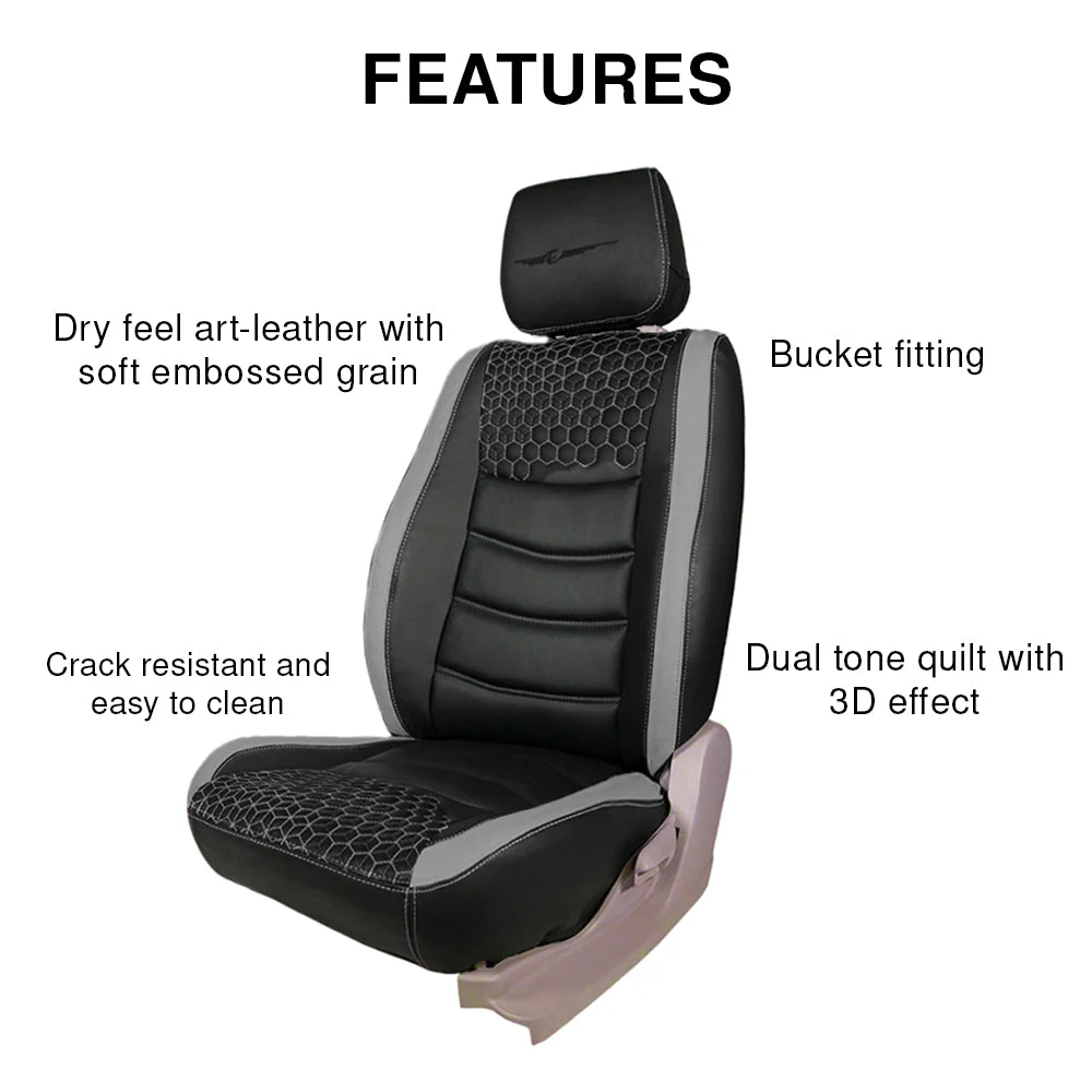 Prism Bucket Fit Art Leather Car Seat Cover For Maruti Victoris - Image 8