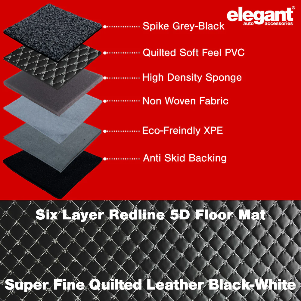 Redline 5D Car Floor Mat For Volkswagen Polo - Image 8