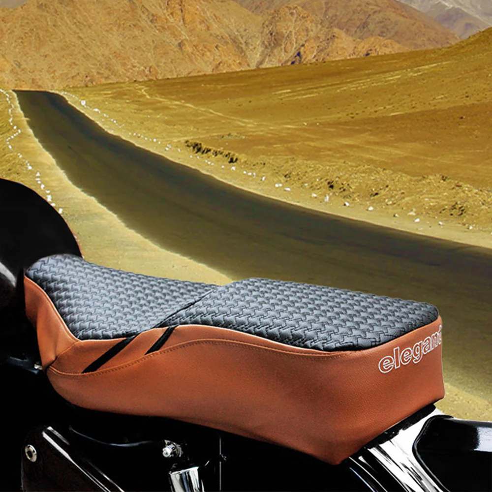 Rodeo Luxury Bike Seat Cover Tan with Black Top - Image 3