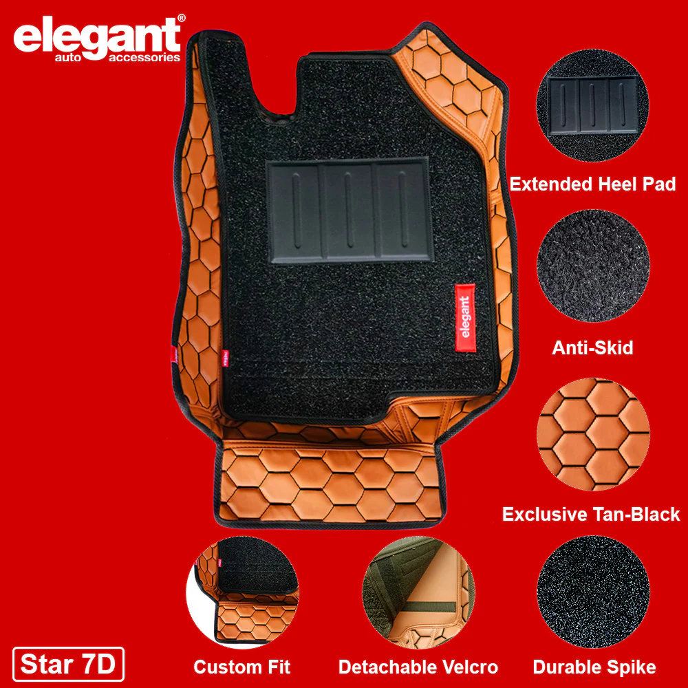 Star 7D Car Floor Mats For Honda WRV - Image 16