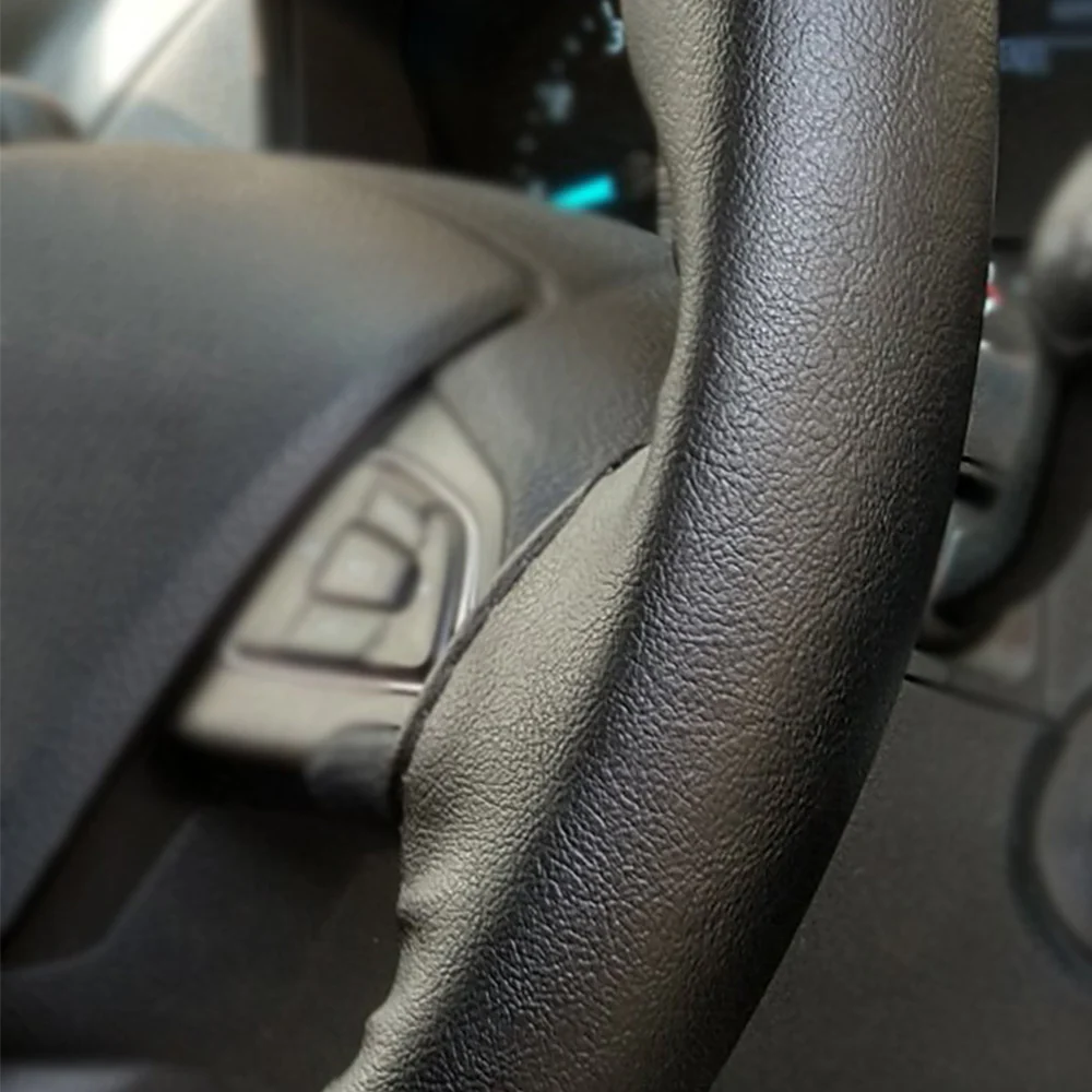 Universal Fit Nappa Steering Wheel Cover - Image 4