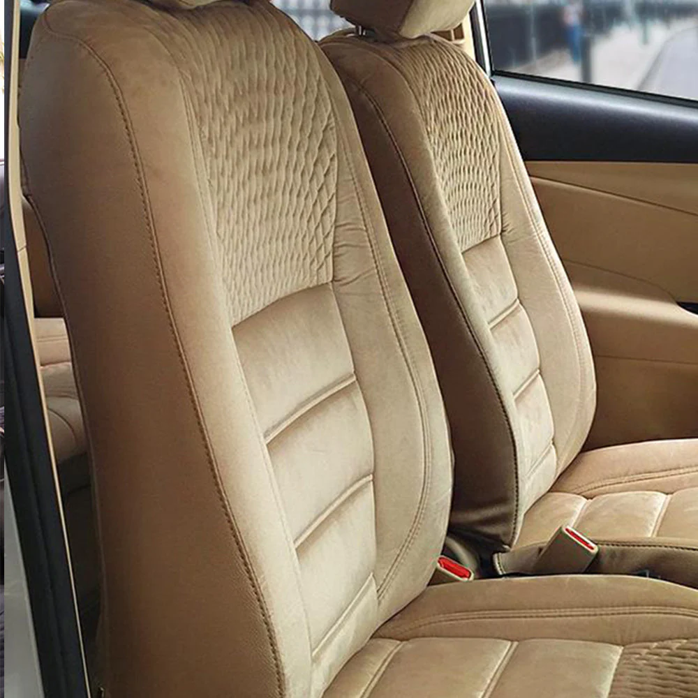 Veloba Crescent Velvet Fabric Car Seat Cover For Toyota Etios - Image 7