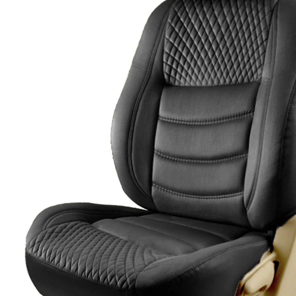 Veloba Crescent Velvet Fabric Car Seat Cover For Tata Tigor - Image 3