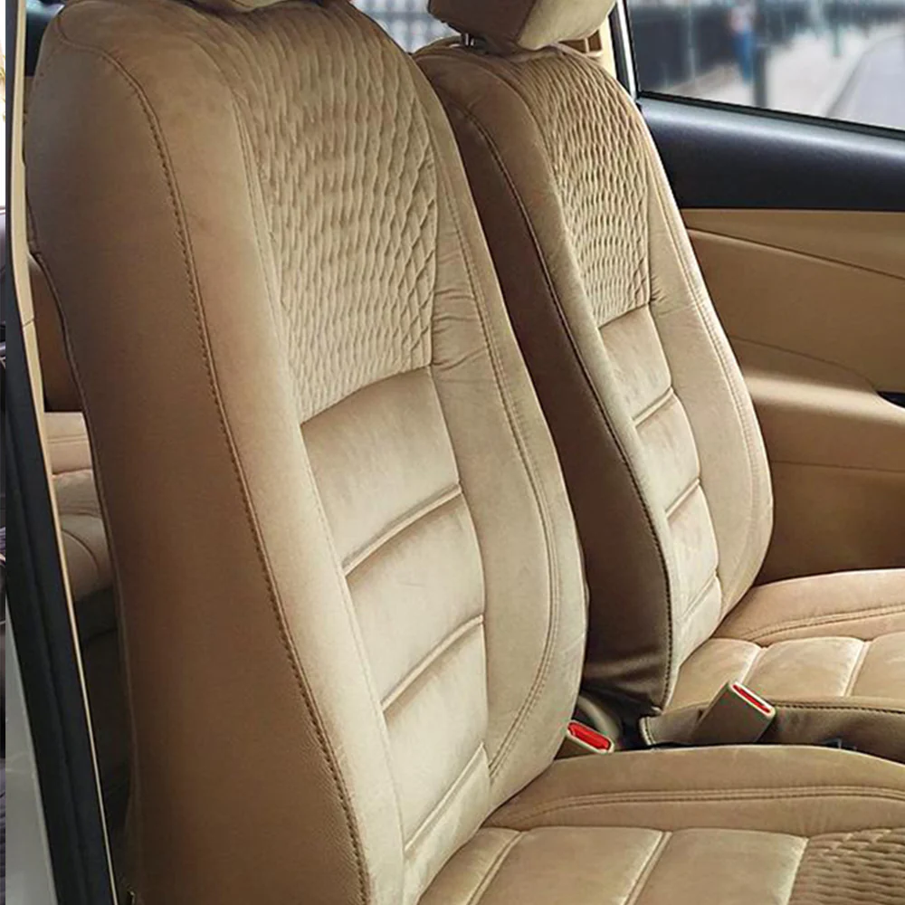 Veloba Crescent Velvet Fabric Car Seat Cover For Hyundai Exter - Image 6