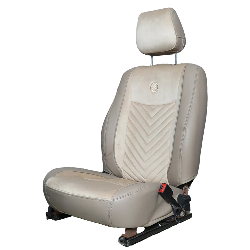 Veloba Softy Velvet Fabric Car Seat Cover For Skoda Kushaq - Image 6