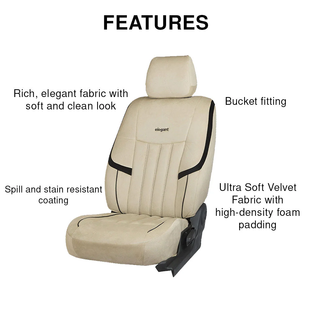 King Velvet Fabric Car Seat Cover For Hyundai Tucson - Image 9