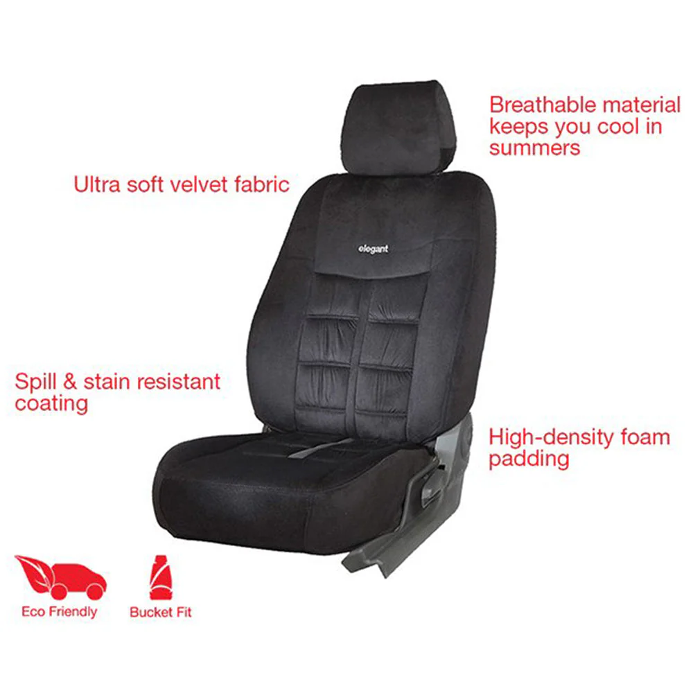 Emperor Velvet Fabric Car Seat Cover For Kia Seltos - Image 4
