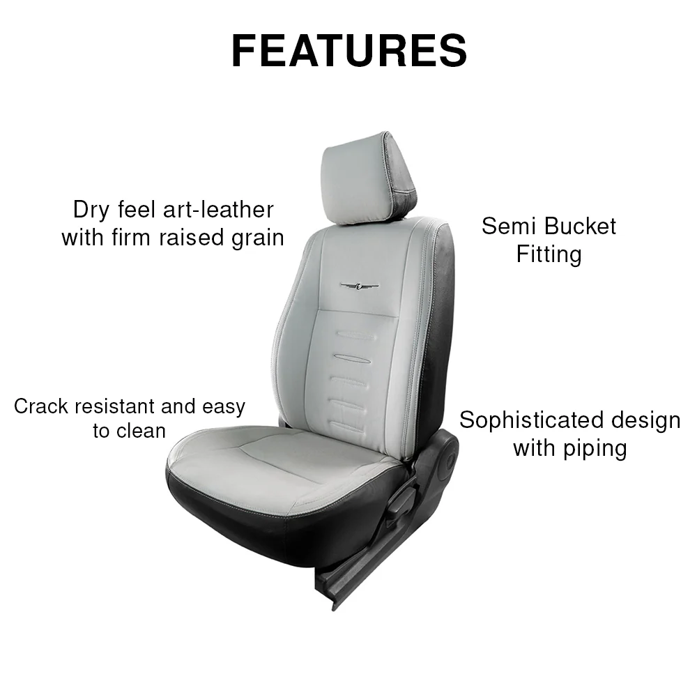 Vogue Oval Plus Art Leather Bucket Fitting Car Seat Cover For Volkswagen Ameo - Image 8