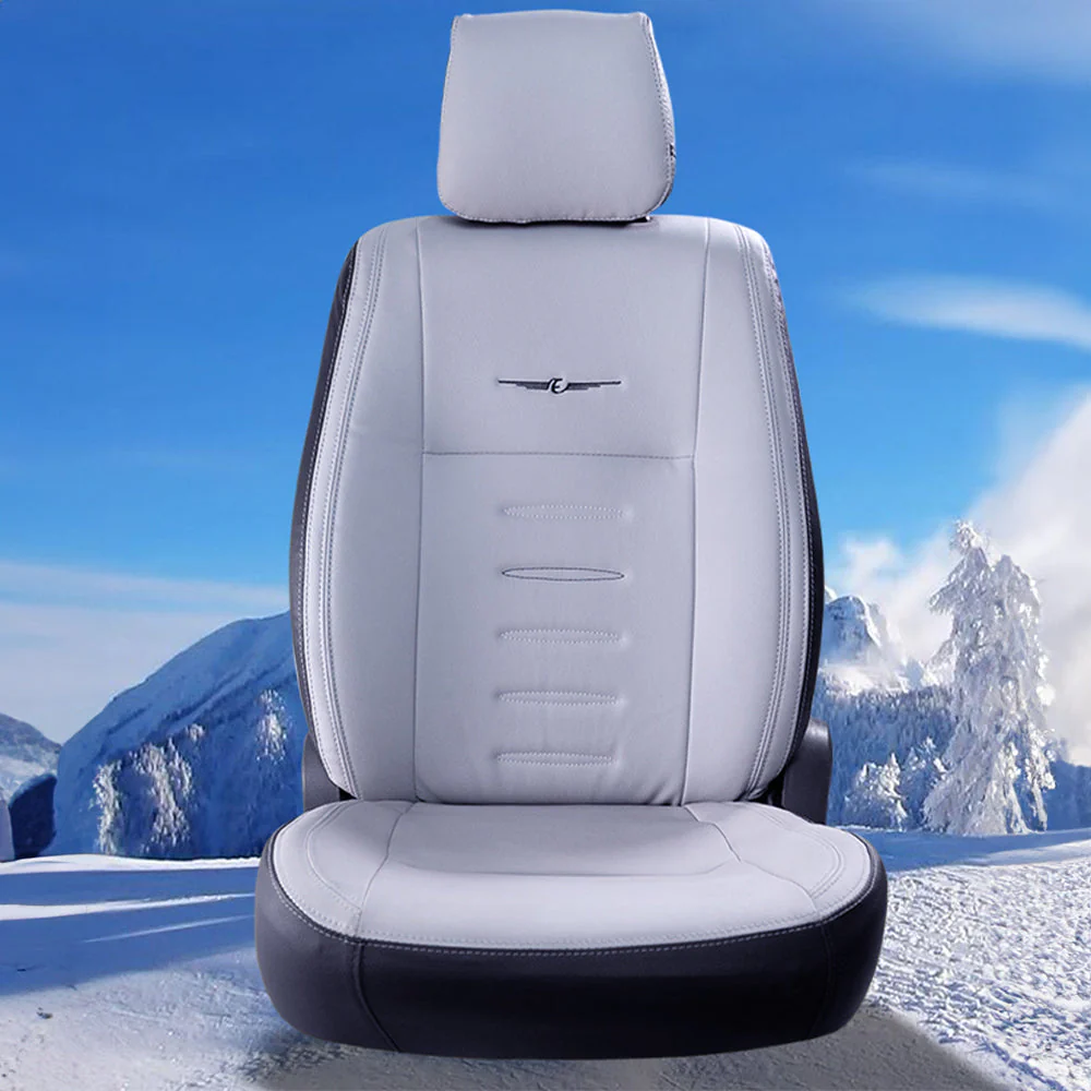 Oval Plus Bucket Fit Art Leather Car Seat Cover For Skoda Kushaq - Image 7