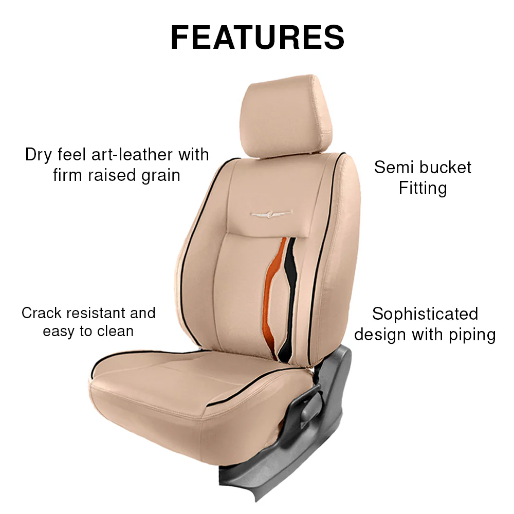 Trip Plus Bucket Fit Art Leather Car Seat Cover For Maruti Brezza - Image 8