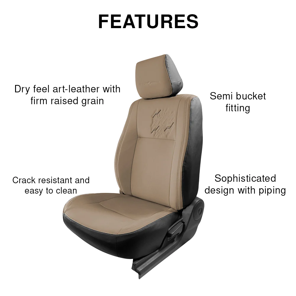 Vogue Zap Plus Art Leather Bucket Fitting Car Seat Cover For Maruti Wagon R - Image 10