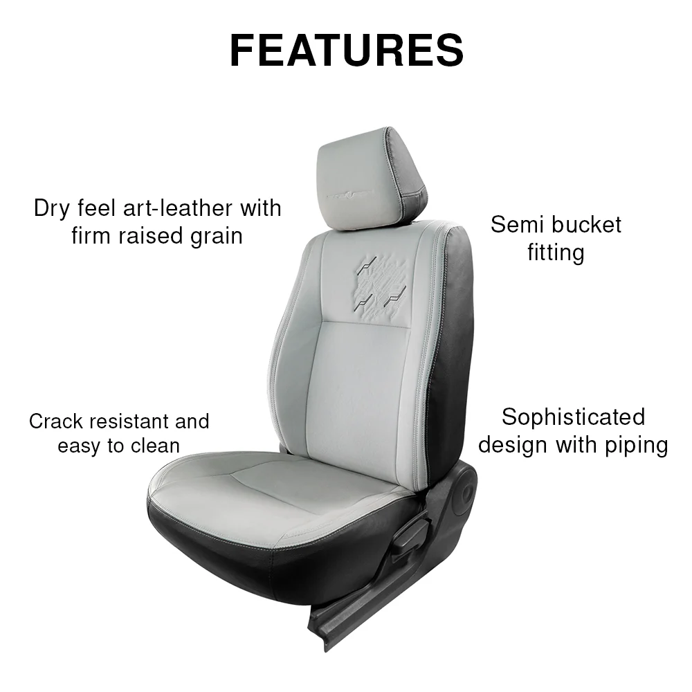 Vogue Zap Plus Art Leather Bucket Fitting Car Seat Cover For Hyundai Eon - Image 8
