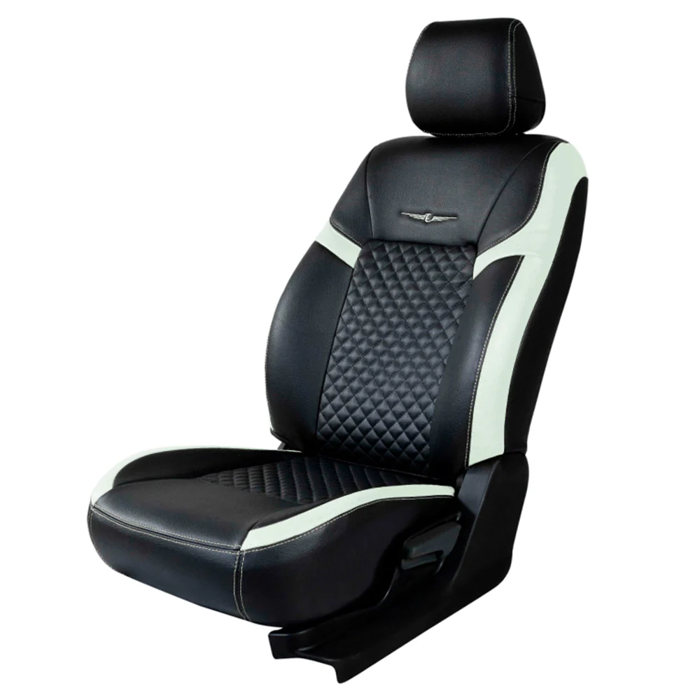 Vogue Star Art Leather Car Seat Cover Black and Grey For Mahindra Scorpio