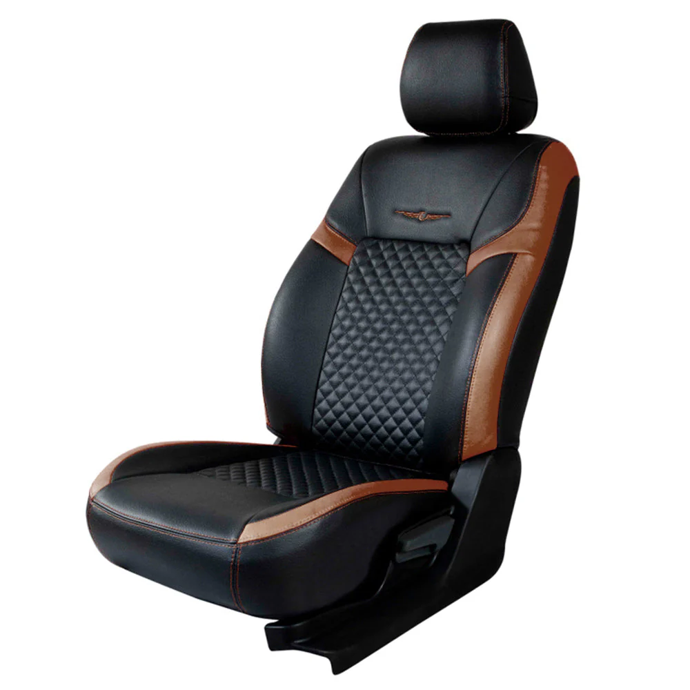 Vogue Star Art Leather Car Seat Cover For Skoda Kushaq - Image 20