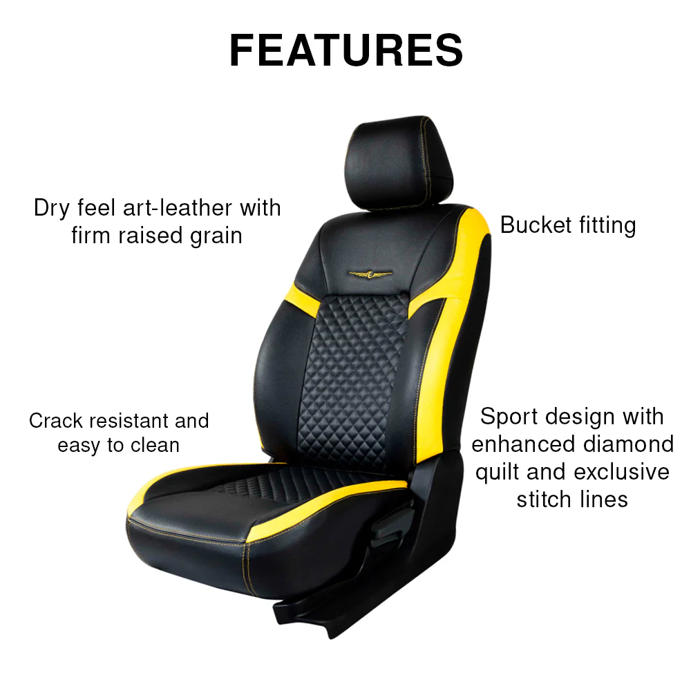 Vogue Star Art Leather Car Seat Cover For Toyota Glanza - Image 12