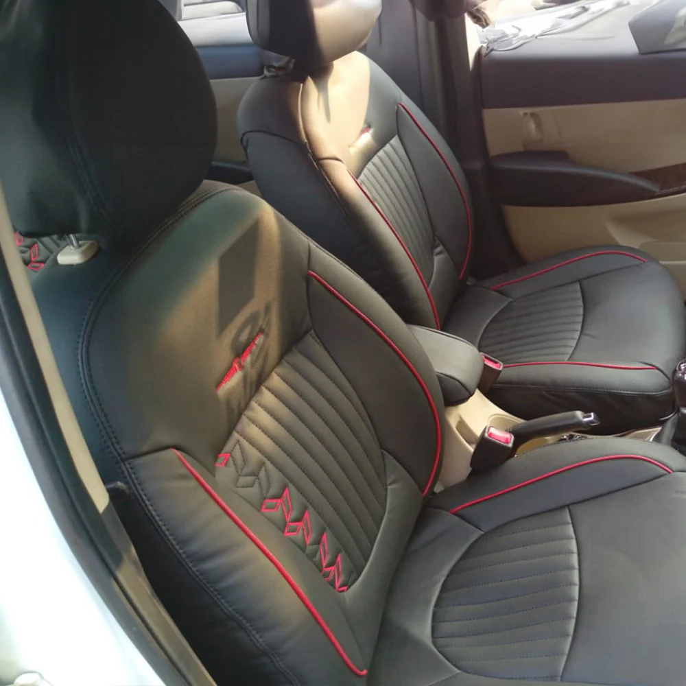 Vogue Knight Art Leather Car Seat Cover For Skoda Slavia - Image 9