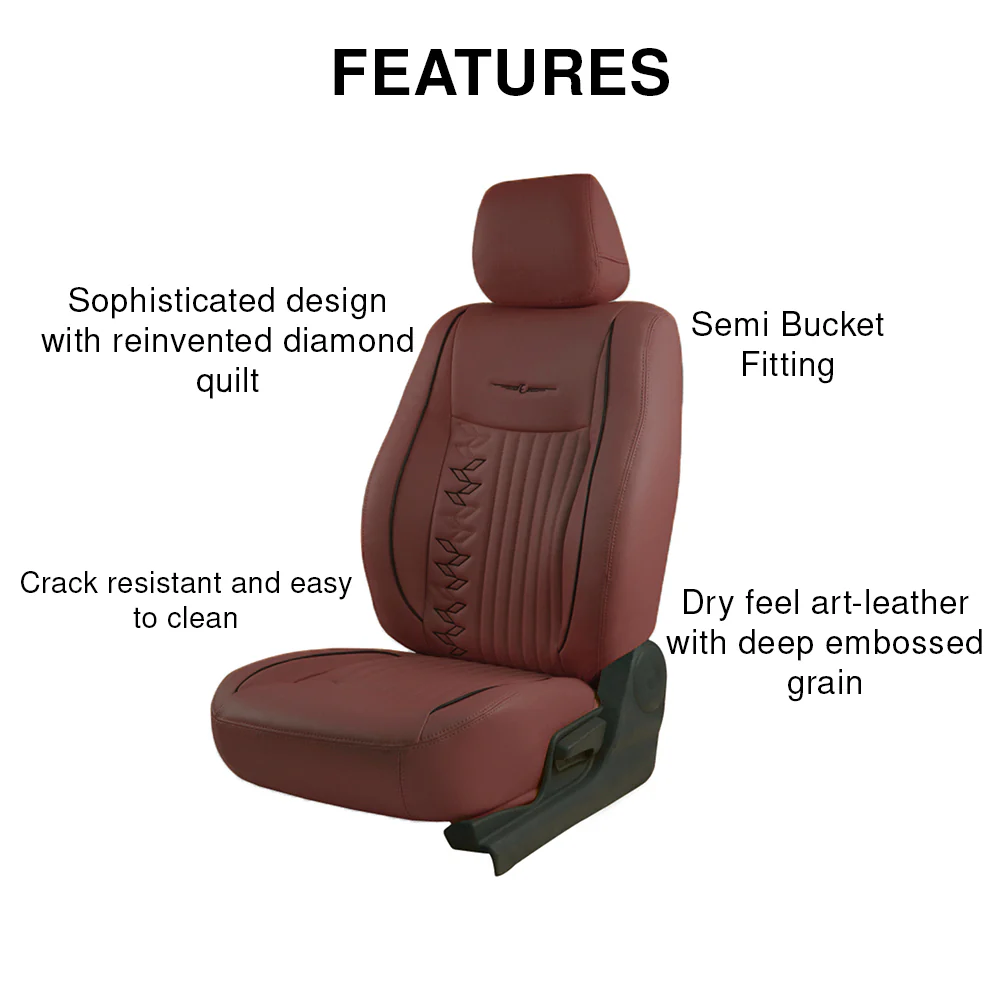 Vogue Knight Art Leather Car Seat Cover For Nissan Kicks - Image 21