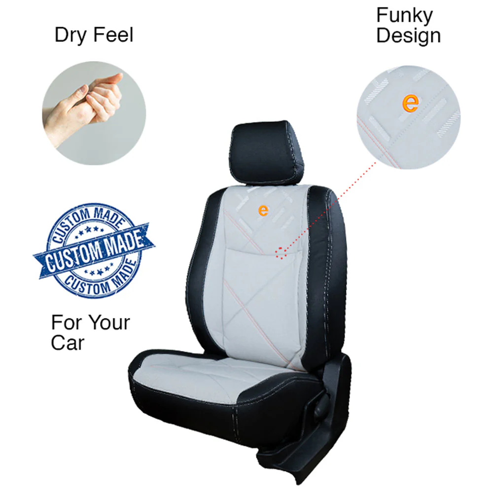 Victor Duo Bucket Fit Art Leather Car Seat Cover For Skoda Kushaq - Image 12
