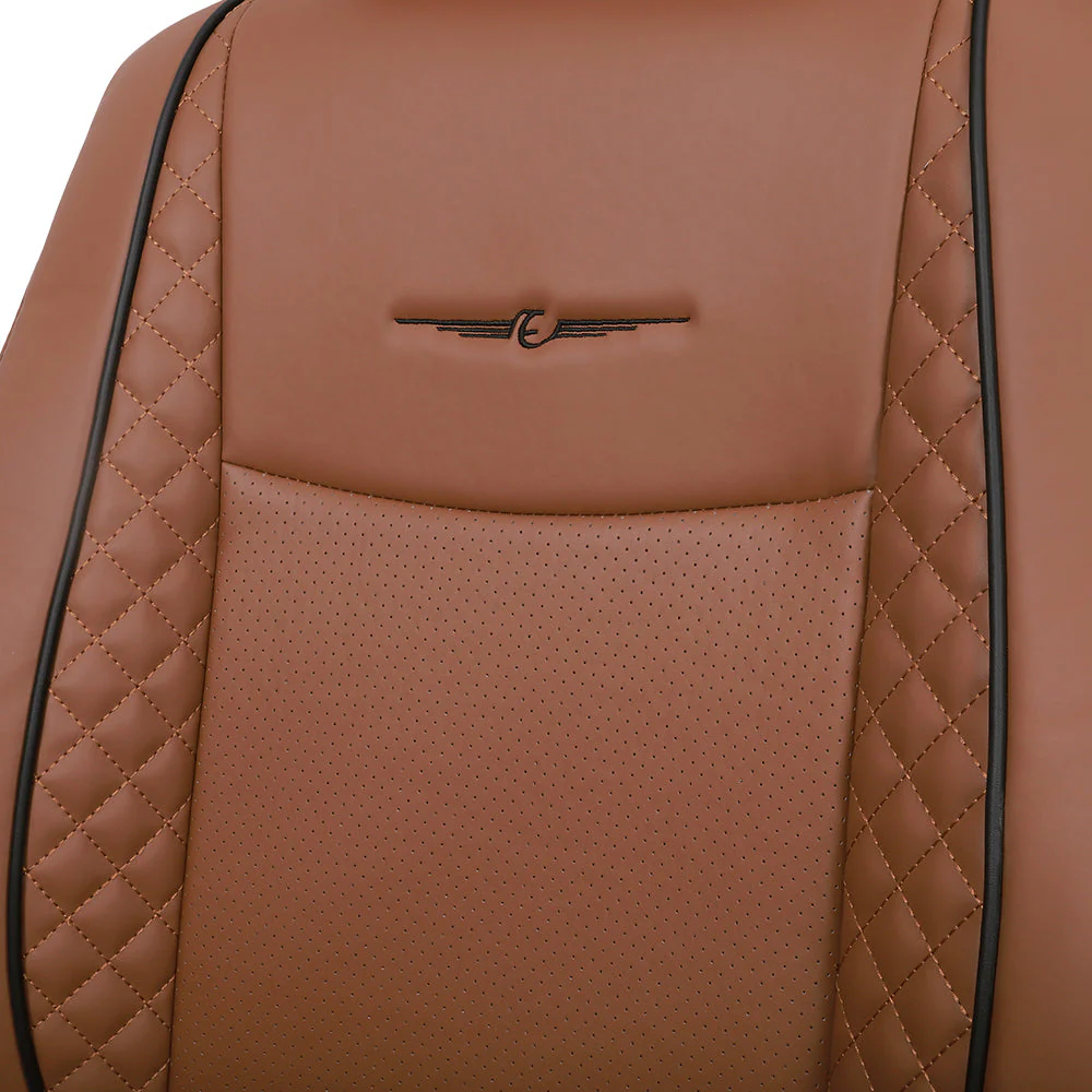 Vogue Cube Art Leather Car Seat Cover For Tata Safari - Image 8