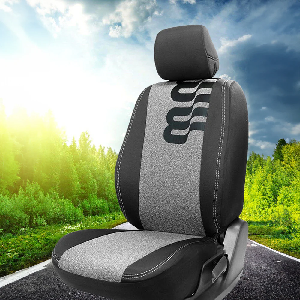Yolo Plus Fabric Car Seat Cover Design 1 For Citroen C3 - Image 3